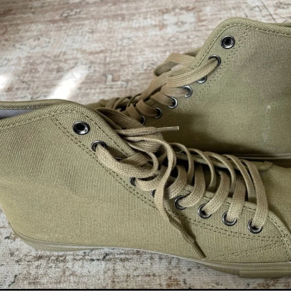 All Saints Men's Green High-Top Sneakers - Picture 4 of 4